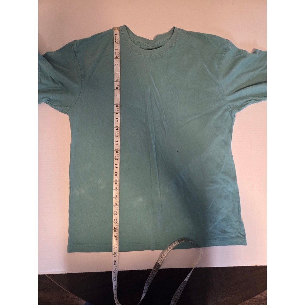 Premier International Mens XL Teal Blue 100% Cotton Short Sleeve T-Shirt Tee - Picture 5 of 5